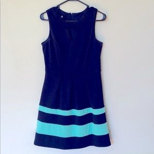 NWOT iZ BYER Sleeveless Dress - Navy and Teal